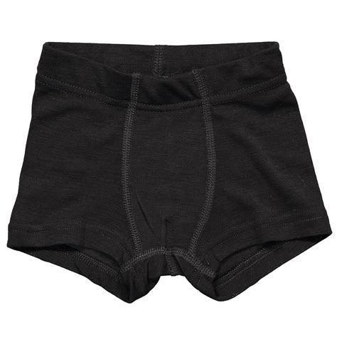 Black Woolen Silk Shorts .